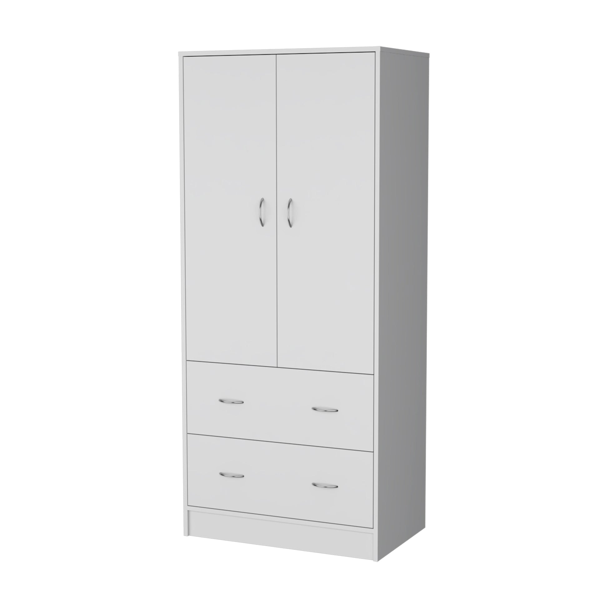 White 2 Drawer Wardrobe White White Bedroom Wood