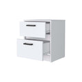 White 2 Drawer Nightstand White White 2 Drawers Bedroom Drawer Storage Drawers White Wood