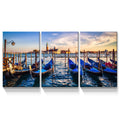 3 Panels Framed Wharf Canvas Wall Art Decor,3 Pieces Mordern Canvas Decoration Painting For Office,Dining Room,Living Room, Bedroom Decor Ready To Hang Rectangle Framed Multicolor Oversized 41In Canvas Nature Scenes