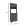 DEPOT E SHOP Helis 60 Pantry Double Door Cabinet, One gray-particle board-particle board