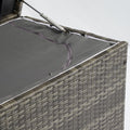 Outdoor Storage Box, 200 Gallon Wicker Patio Deck Boxes With Lid, Outdoor Cushion Storage For Kids Toys, Pillows, Towel No Sectional Grey Mildew Resistant Frame Mildew Resistant Cushion Garden & Outdoor American Traditional Pe Rattan Iron Waterproof