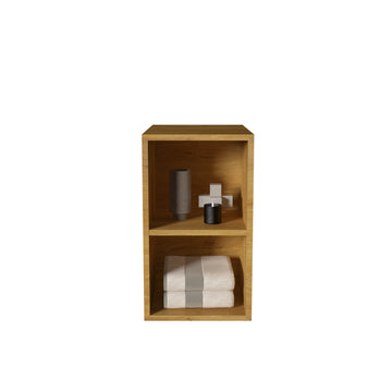 Cc0212S106 Oak Bathroom Open Shelves Cabinet, Wall Mounted Storage Cabinet For Small Spaces Oak Bathroom Modern Engineered Wood