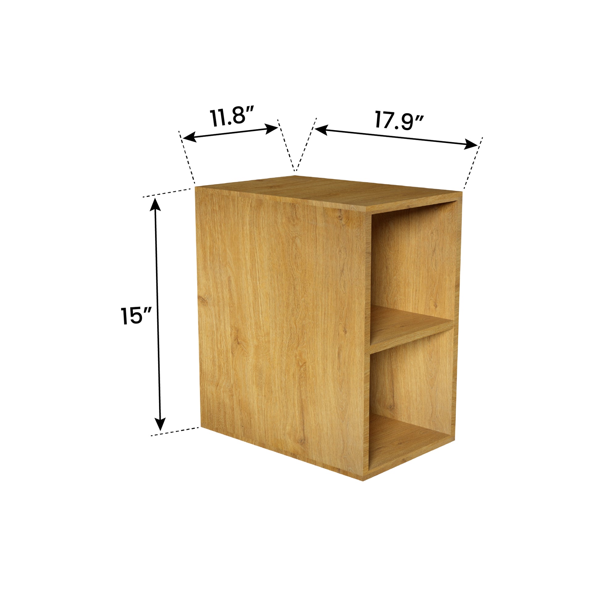 Cc0212S106 Oak Bathroom Open Shelves Cabinet, Wall Mounted Storage Cabinet For Small Spaces Oak Bathroom Modern Engineered Wood