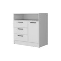 White Open Storage Shelf 3 Drawer Dresser White White Bedroom Wood