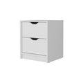 White 2 Drawer Nightstand White White 2 Drawers Bedroom Drawer Storage Drawers White Wood