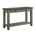 Coffee And Antique Gray Finish 1Pc Sofa Table With 2 Drawers Bottom Shelf Wooden Living Room Furniture Antique Gray Primary Living Space Casual,Contemporary Drawers Rectangular Console Tables Wood