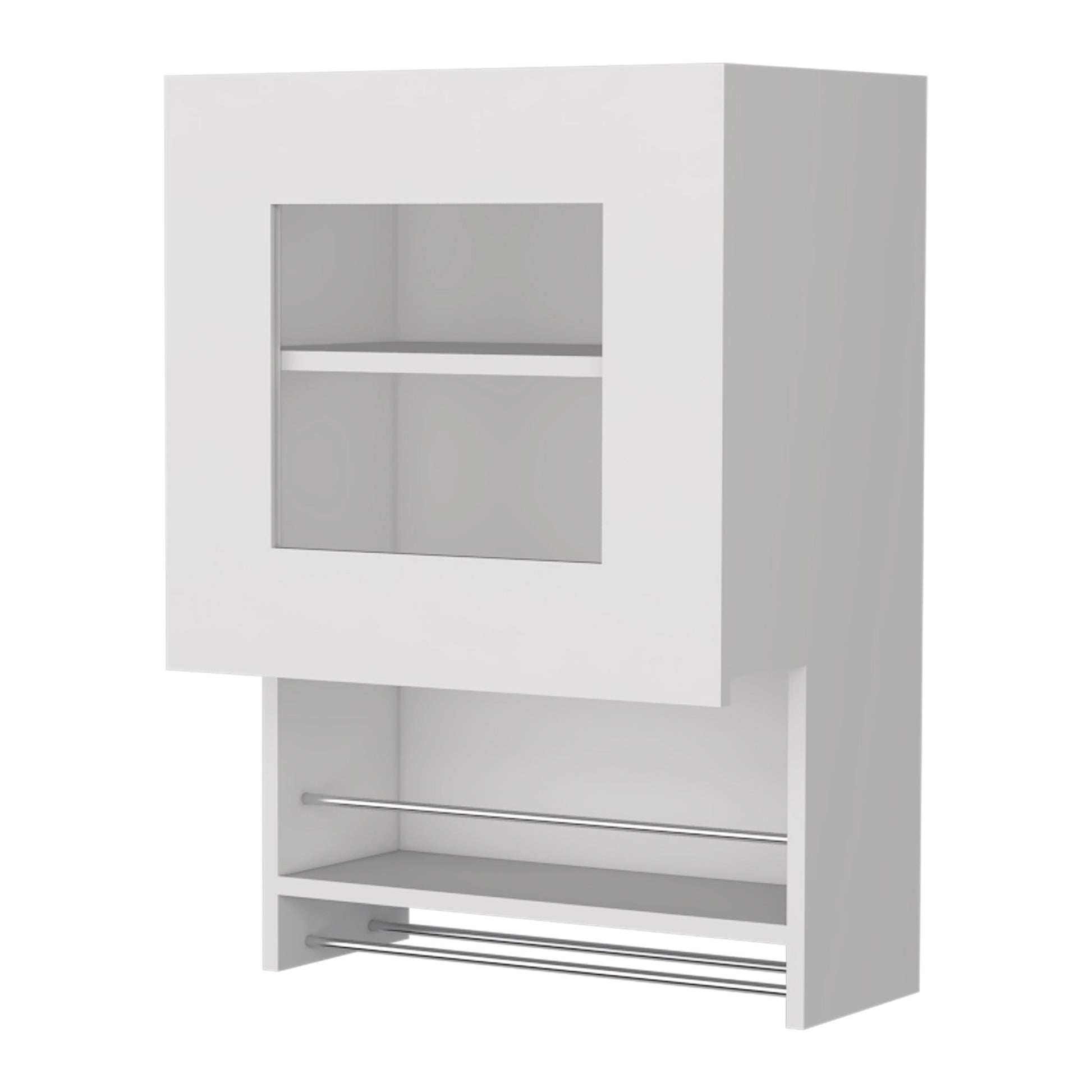 Nolan White Spice And Towel Rack Kitchen Wall Cabinet White Wood