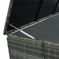Outdoor Storage Box, 200 Gallon Wicker Patio Deck Boxes With Lid, Outdoor Cushion Storage For Kids Toys, Pillows, Towel No Sectional Grey Mildew Resistant Frame Mildew Resistant Cushion Garden & Outdoor American Traditional Pe Rattan Iron Waterproof