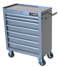 7 Drawers Multifunctional Tool Cart With Wheels Silver Silver Steel