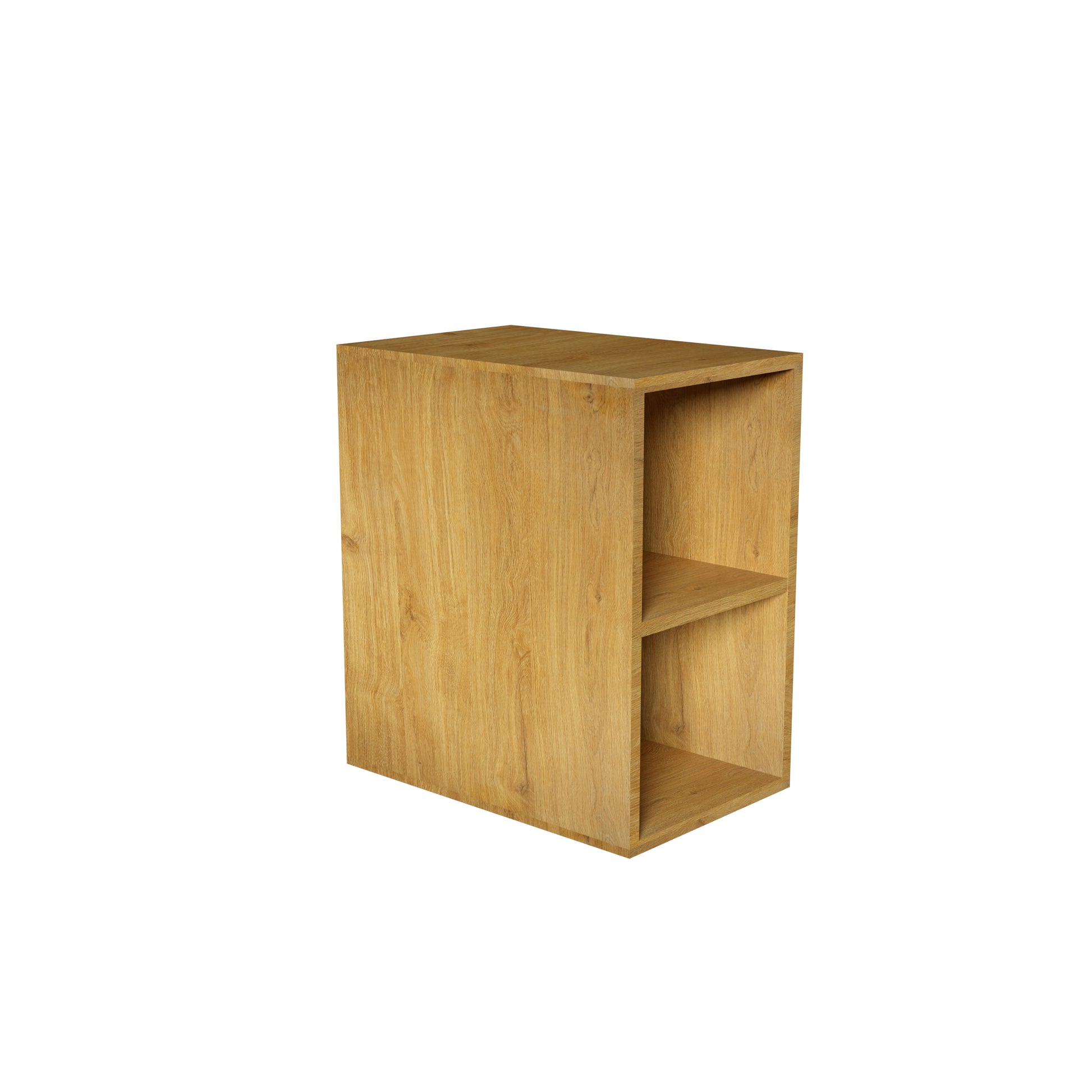 Cc0212S106 Oak Bathroom Open Shelves Cabinet, Wall Mounted Storage Cabinet For Small Spaces Oak Bathroom Modern Engineered Wood