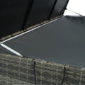 Outdoor Storage Box, 200 Gallon Wicker Patio Deck Boxes With Lid, Outdoor Cushion Storage For Kids Toys, Pillows, Towel No Sectional Grey Mildew Resistant Frame Mildew Resistant Cushion Garden & Outdoor American Traditional Pe Rattan Iron Waterproof