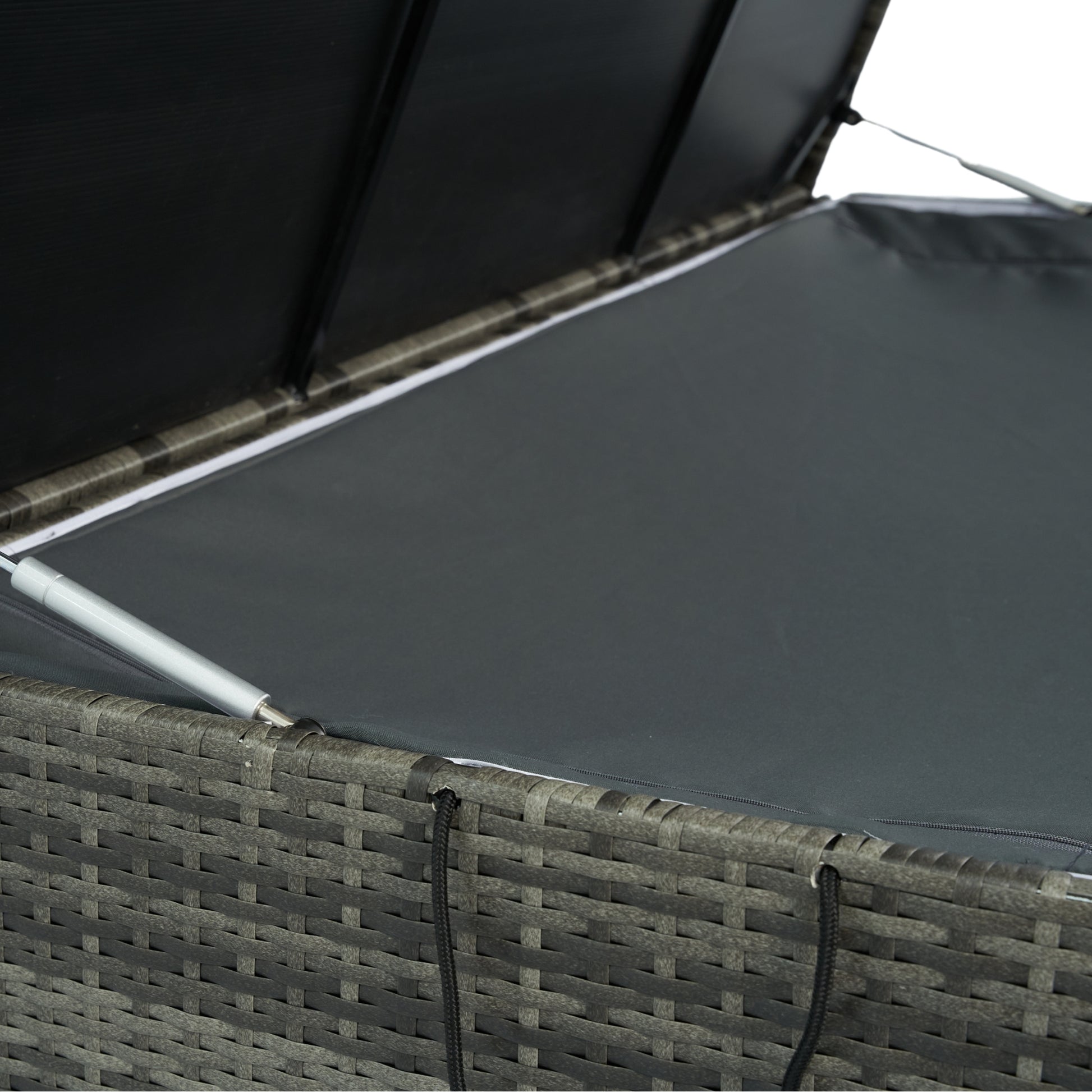 Outdoor Storage Box, 200 Gallon Wicker Patio Deck Boxes With Lid, Outdoor Cushion Storage For Kids Toys, Pillows, Towel No Sectional Grey Mildew Resistant Frame Mildew Resistant Cushion Garden & Outdoor American Traditional Pe Rattan Iron Waterproof