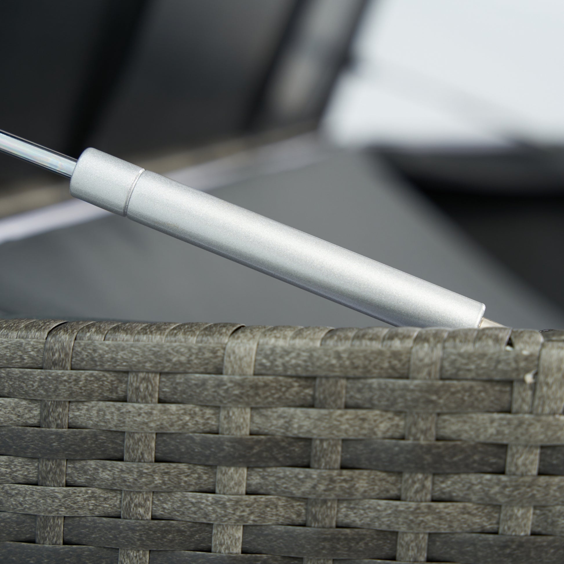 Outdoor Storage Box, 200 Gallon Wicker Patio Deck Boxes With Lid, Outdoor Cushion Storage For Kids Toys, Pillows, Towel No Sectional Grey Mildew Resistant Frame Mildew Resistant Cushion Garden & Outdoor American Traditional Pe Rattan Iron Waterproof