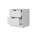 White 2 Drawer Nightstand White White 2 Drawers Bedroom Drawer Storage Drawers White Wood