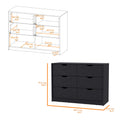 Black 4 Drawer Dresser Black Bedroom Wood