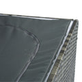 Outdoor Storage Box, 200 Gallon Wicker Patio Deck Boxes With Lid, Outdoor Cushion Storage For Kids Toys, Pillows, Towel No Sectional Grey Mildew Resistant Frame Mildew Resistant Cushion Garden & Outdoor American Traditional Pe Rattan Iron Waterproof