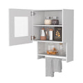 Nolan White Spice And Towel Rack Kitchen Wall Cabinet White Wood