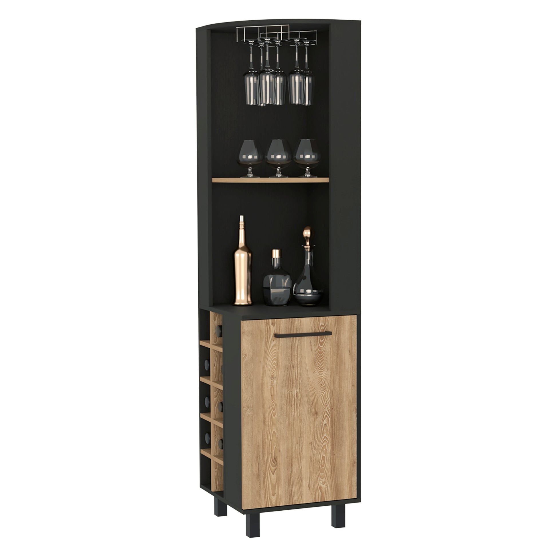 Leah Corner Bar Cabinet - 5 Or More Spaces