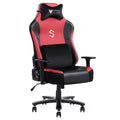 Big And Tall Gaming Chair 400Lbs Gaming Chair With Massage Lumbar Pillow, Headrest, 3D Armrest, Metal Base, Pu Leather Metal Red Handle Pu Leather