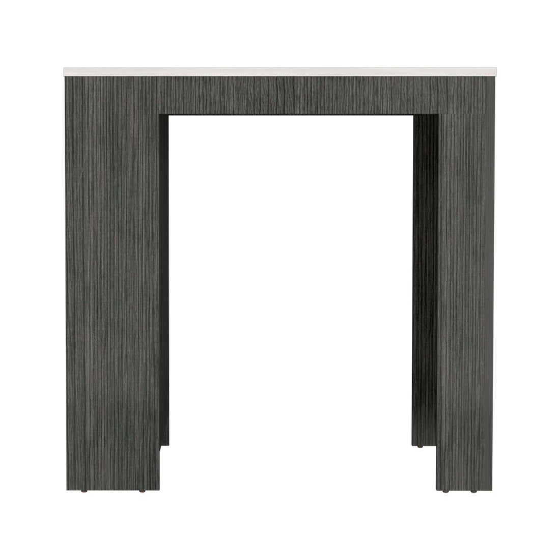 Smokey Oak And Ibiza Marble Counter Height Table Top Kitchen Island Gray Gray Kitchen Rectangular Stationary Kitchen Islands Wood Small Less Than 40In