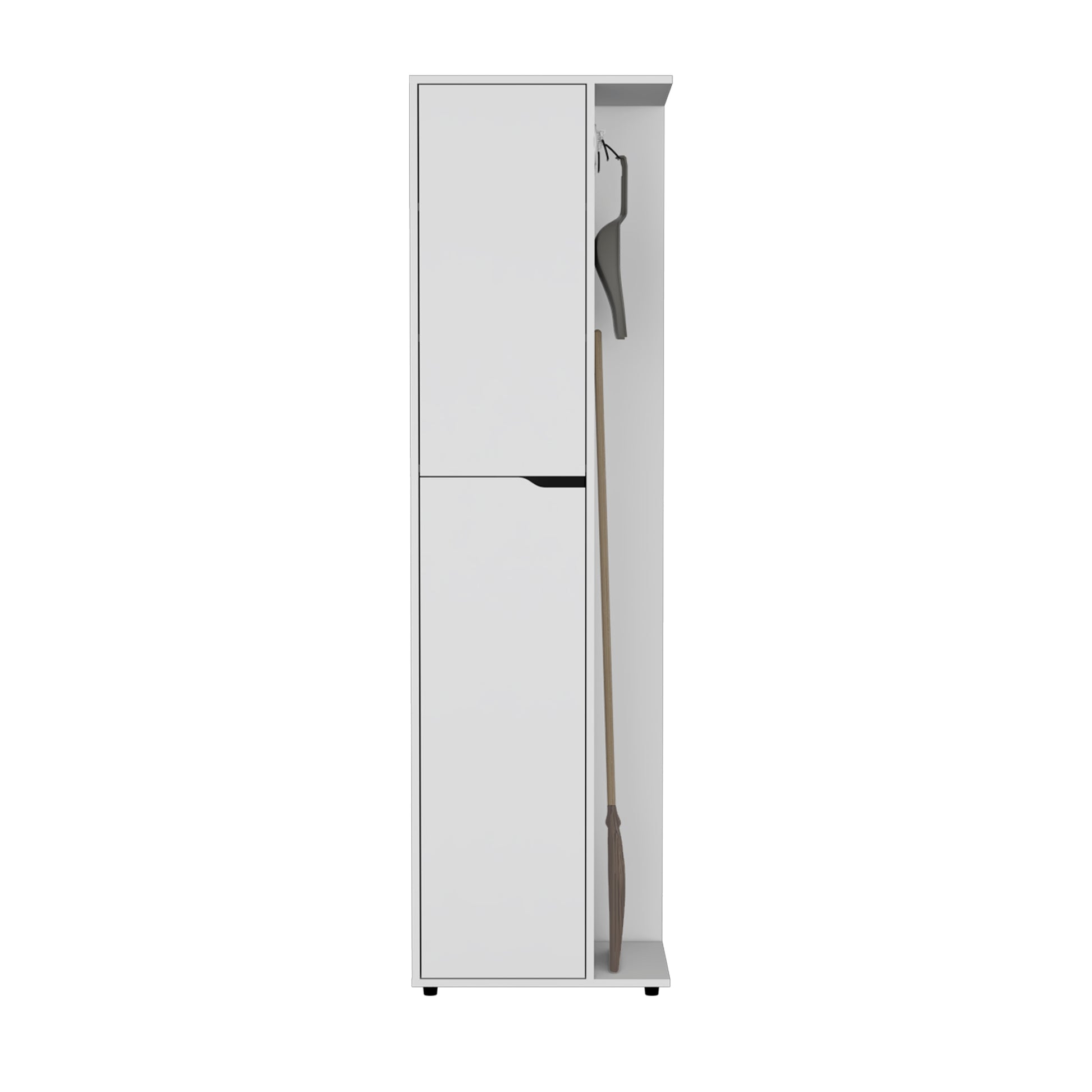 Austin Storage Broom Closet White White Bedroom Modern Particle Board