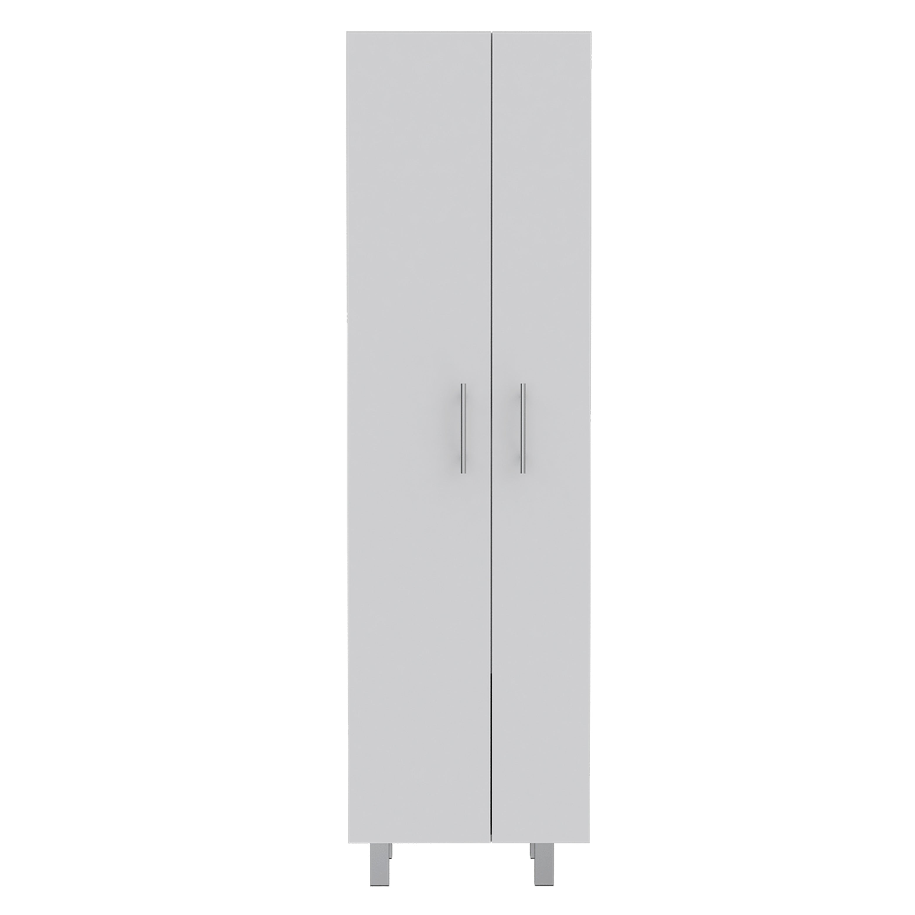 Norway Broom Closet Pantry White Primary Living Space Modern Particle