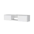 White 2 Door Floating Tv Stand White White Primary Living Space 40 49 Inches 40 49 Inches Wood