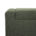 Storage Ottoman Blackish Green Fabric