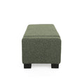 Storage Ottoman Blackish Green Fabric
