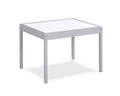 Gibson 3 Piece Dry Erase Kids Table & Two Chair Set, Gray Gray Rubberwood Wood