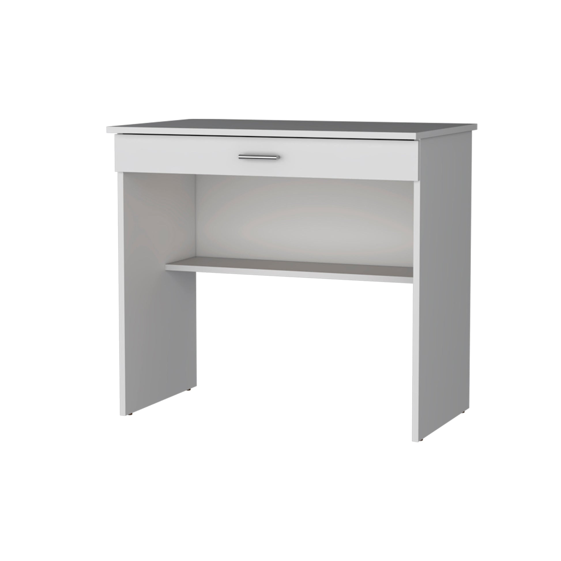 White Storage Desk With Drawer And Shelf White White Computer Desk Office Freestanding Rectangular Drawers Desk Wood