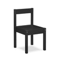 Gibson 3 Piece Dry Erase Kids Table & Two Chair Set, Black Black Rubberwood Wood