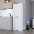 White 5 Shelf Storage Pantry Cabinet White White Kitchen Shelves Included Wood