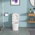 Ceramic One Piece Toilet,Single Flush With Soft Clsoing Seat White Ceramic