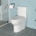 Ceramic One Piece Toilet,Single Flush With Soft Clsoing Seat White Ceramic