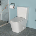 Ceramic One Piece Toilet,Single Flush With Soft Clsoing Seat White Ceramic