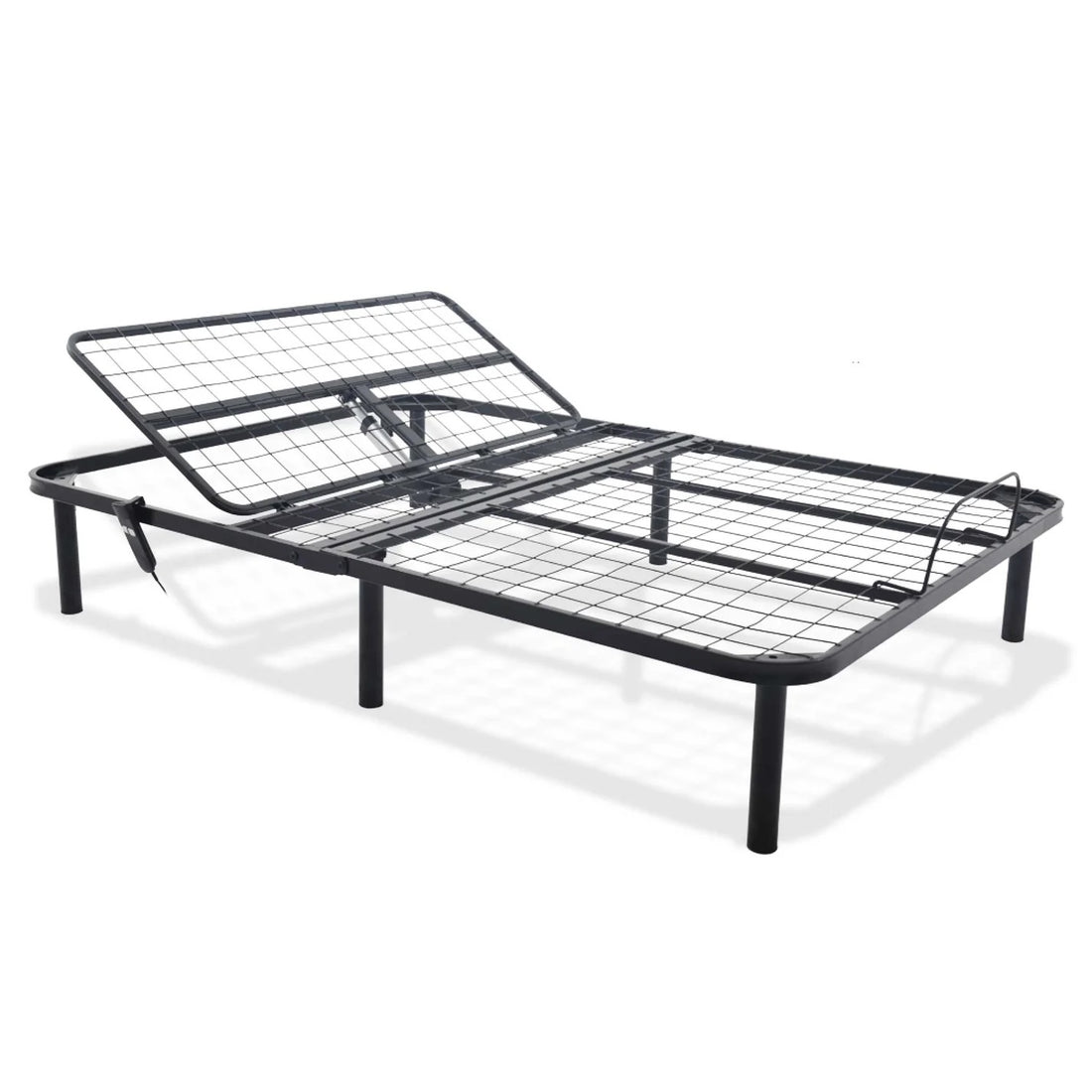 Bthu King Adjustable Bed King Black Metal