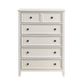 Classic White Finish Chest Of 6 Drawers Storage 1Pc Modern Bedroom Furniture Farmhouse Style White Bedroom Farmhouse,Modern Wood