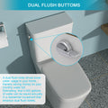 Ceramic One Piece Toilet,Single Flush With Soft Clsoing Seat White Ceramic