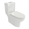 Ceramic One Piece Toilet,Dual Flush With Soft Clsoing Seat White Ceramic