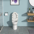 Ceramic One Piece Toilet,Dual Flush With Soft Clsoing Seat White Ceramic