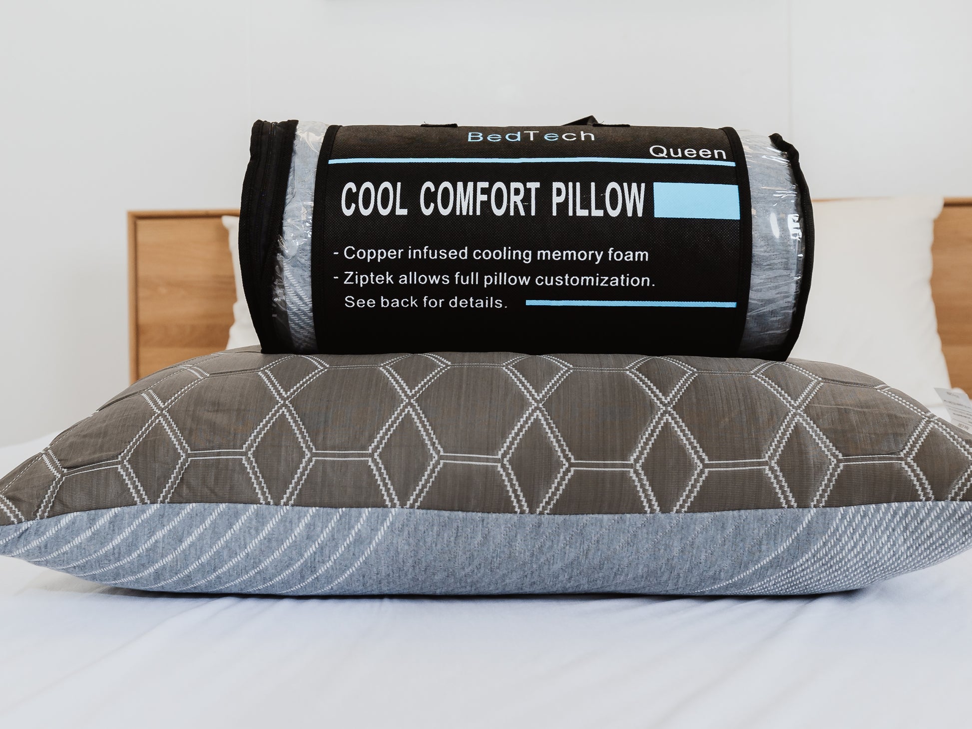 Comfort Rest Pillow Shredded - White Foam