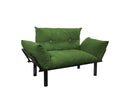 Ada Beautiful Seat, Khaki Green Foam Metal