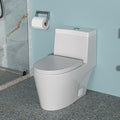 Ceramic One Piece Toilet,Dual Flush With Soft Clsoing Seat White Ceramic