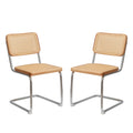 Dining Chairs Set Of 2, Velvet Rattan Side Accent