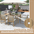 Patio Dining Set Outdoor Dining Table and Chair Set yes-light teak-weather resistant frame-water