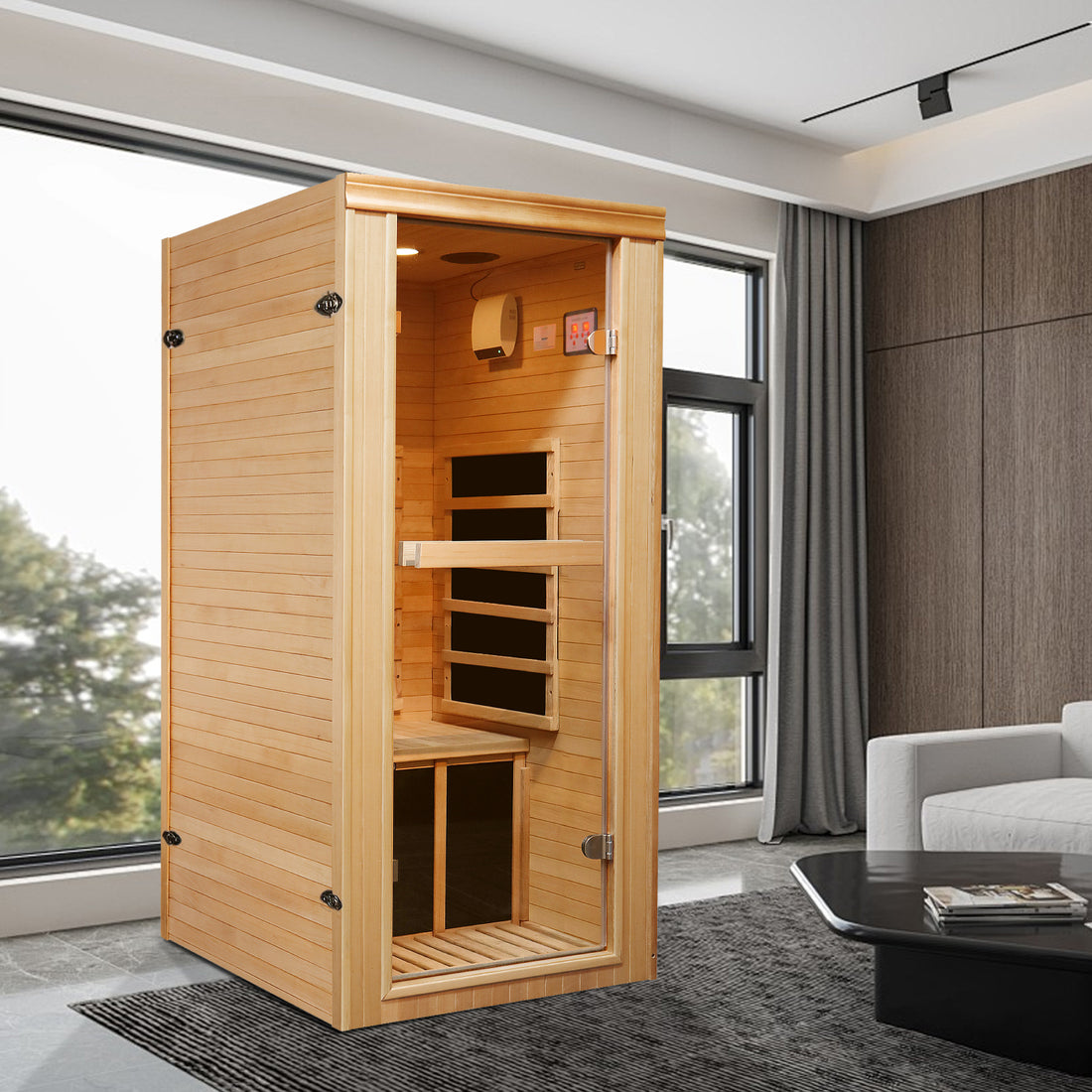 Single Person Far Infrared Sauna Room - Natural