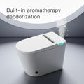 Smart Toilet With Built In Bidet Seat, Tankless Toilet With Auto Lid Opening, Closing And Flushing, Heated Seat, Digital Display, Elongated White Silver Bathroom Modern Ceramic