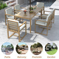 Patio Dining Set Outdoor Dining Table and Chair Set yes-light teak-weather resistant frame-water