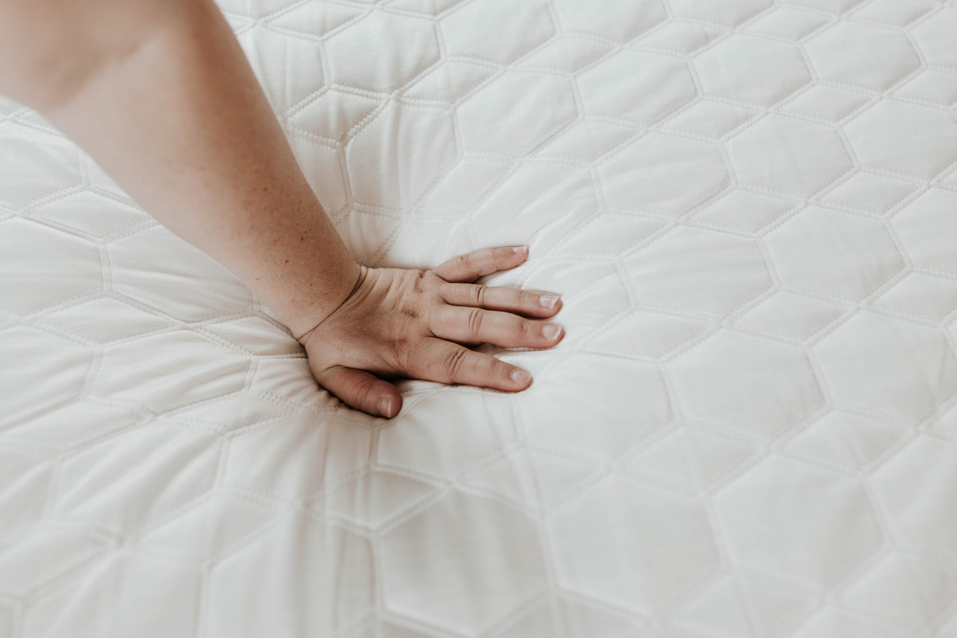 Cooper Lux 12" Split Top Cal King California Split King Off White Grey Foam